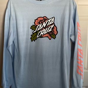Blue long sleeve Santa Cruz shirt